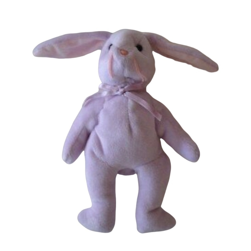 Ty Beanie Babies Baby - Floppity - Purple Easter Bunny Rabbit, May 28,1996